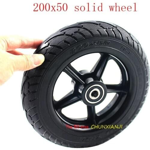 Lightning Shipment 8 Inch Tire 200x50Solid Wheel Fit Hoverboard TwoWheelsElectric Self Balancing Hoverboard Scooter 200*50 Tyre