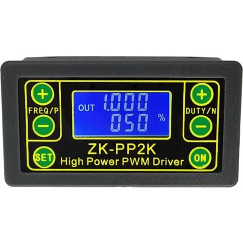 Promotion! ZK-PP2K PWM DC 3.3-30V 12V 24V Motor Speed Controller Regulator 8A 150W Adjustable LED Dimmer Pulse Frequency Duty Ra