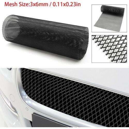 Car Middle Mesh Diamond Grille Mesh Aluminum Alloy 100*33cm Protection Intercooler Radiator Engine Compartment