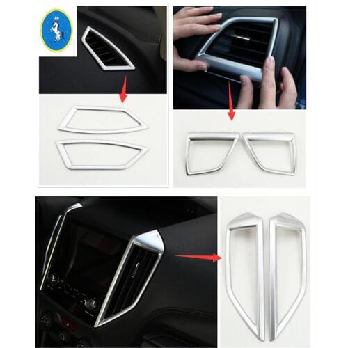 Auto Accessory Dashboard Air Conditioning AC Outlet Vent Decoration Cover Trim Fit For Subaru Forester 2019 2020 2021