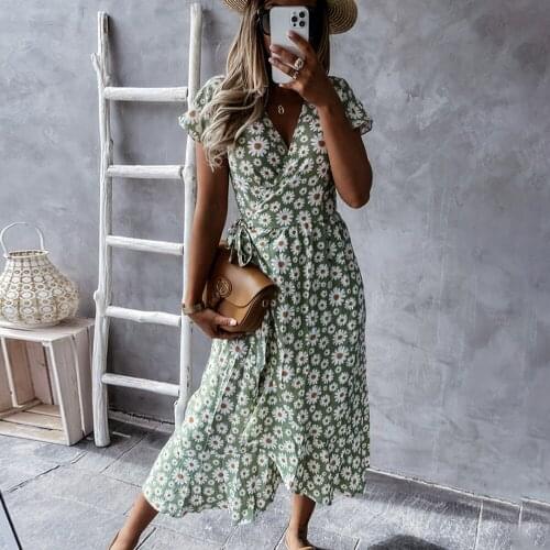 Baldauren Green Summer Dresses