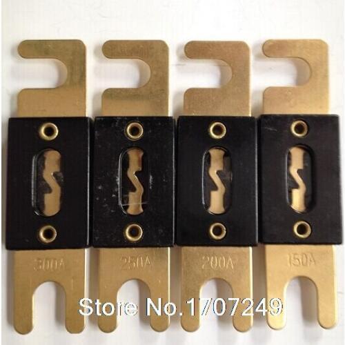 Free Shipping 2pcs 200A Car Auto Stereo Audio ANL 300A Amp Gold Plated Fuse