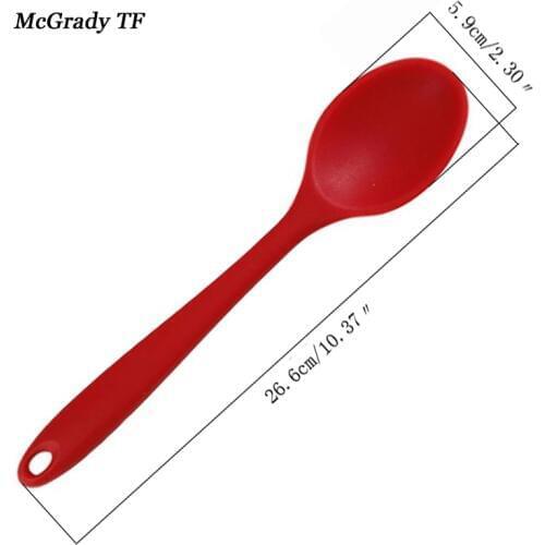 Large Silicone Bakeware Kitchen Spoon Grade Non-Stick Silicone Rubber With Core Spoons And Scoop Kitchen Accessories