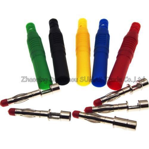 DIY 4mm audio banana plug with Sheath Security for Multimeter,CATII 1000V /MAX 32A ,IEC-61010,Five color choose