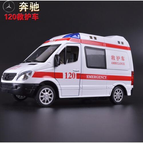 The simulation model car toys,120 ambulances alloy car model,Pull Back car,Childrens toy car. Children gifts