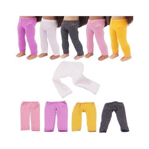 Fashion Printed Pants Fit 18 Inch American&43cm Baby New Born Doll Clothes Accessories