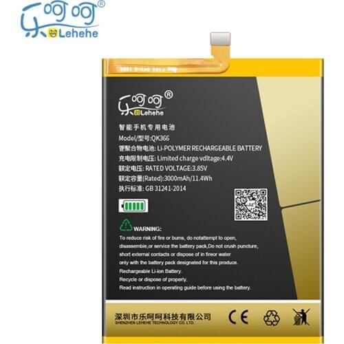 New LEHEHE Battery for 360 Youth Edition Phone QK-366 3000mAh High Quliaty Smartphone Rechargeable Batteries with Tools Gifts