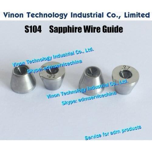 Ø0.105mm edm Sapphire Wire Guide S104 3080209, Upper Dies B (Sapphire) 0200104 for AQ,A,EPOC edm machine EDM Sapphire Guide