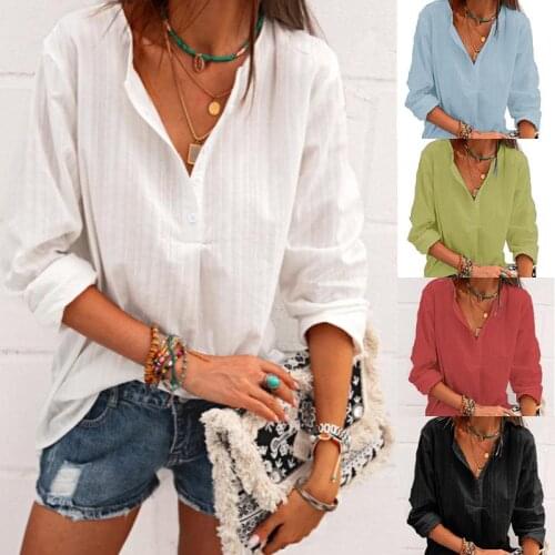 OIMG Womens Linen Shirts