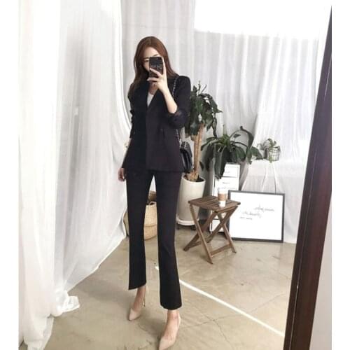 Женские элегантные брючные костюмы OloMM China At AliExpress