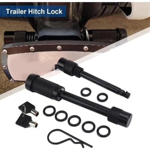Sturdy 1 Set Practical 1/2inch 5/8inch Portable Tow Locking Pin Metal Hitch Lock High Strength for Vehicle