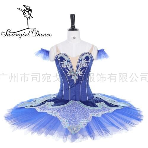 Sleeping Beauty Fairies Professional Ballet Dress Bluebird Ballet Costume Blue Ballet Pancake Tutus Custom Made Tutu BT2012A