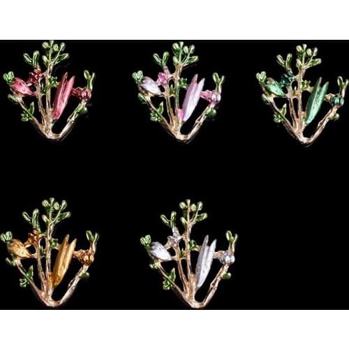2019New 100Pcs Lilac Flower Leaves Branch Button for DIY Hair Accessories or bridal Headwear Decoration HZ415