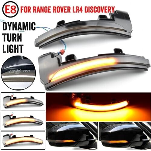LED Dynamic Turn Signal Light Side Mirror Blinker Sequential Light For Land Rover Discovery 4 LR4 Range Rover Sport Evoque