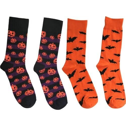 2 Pairs Cotton Funny Socks Casual Dress Sock Fashion Socks for Men Womens One Size, Cartoon Pattern Cute Ankle Socks