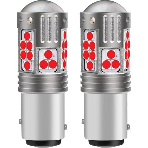 2Pcs 1157 BAY15D P21/5W Super Bright LED Car Brake Bulbs Turn Signals Auto Parking Lamp Daytime Running Lights Red White Yellow