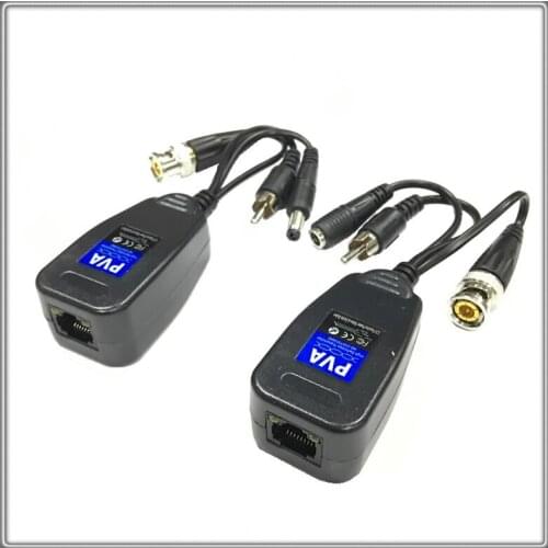 205PVA 200M Range For HD CVI/AHD/TVI Twisted BNC CCTV Passive Transceivers Cat5 CCTV UTP Video Balun IPC For 2MP 3MP 4MP