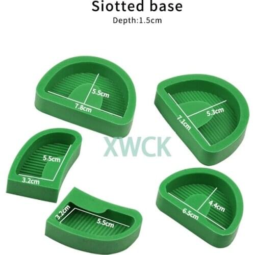 5Pcs/set Dental Lab Silicone Plaster Model Former Base Molds Mould On Stone Model Work