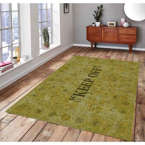KEEP OFF 7 Classic Patterned Carpet , Fan Carpet Non Slip Floor Carpet,Teens Carpet,Area Rug