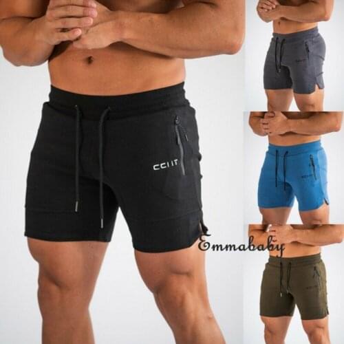 2020 Quick Dry Running Shorts Men Solid Sports Training Clothing Fitness Bodybuilding Short Pants Sport Homme Gym Shorts Beach
