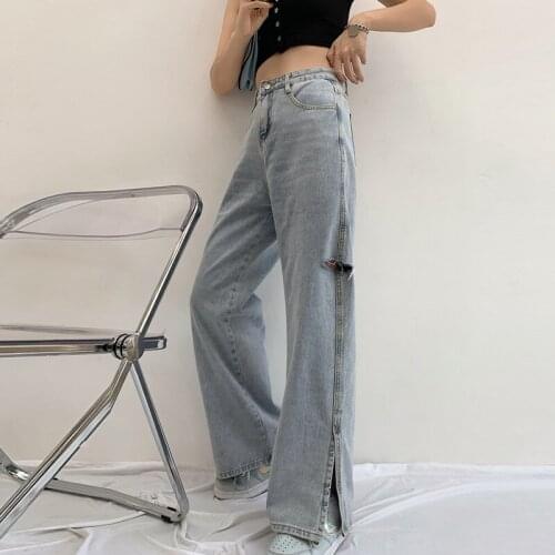 Chin.Sweety Women's Flared Jeans
