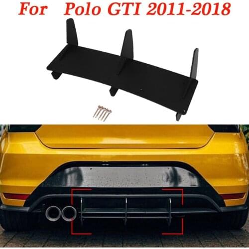 Car Rear Bumper Diffuser Lip Spoiler Splitter for Polo 2011-2018