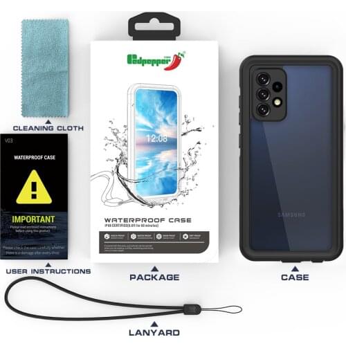 For Samsung Galaxy A52 5G / A32 5G / A02S A42 A32 Redpepper Waterproof IP68 Underwater 2m Life Water Proof Shockproof Hard Case