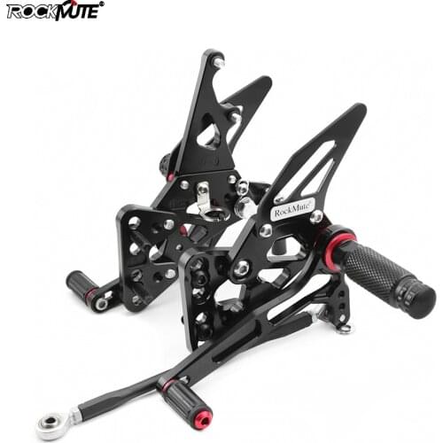 For SUZUKI GSX-R1000 GSXR 1000 GSXR1000 2005-2006 Motorcycle CNC Aluminum Adjustable Rearset Foot Pegs Pedal Footrest Rear Set