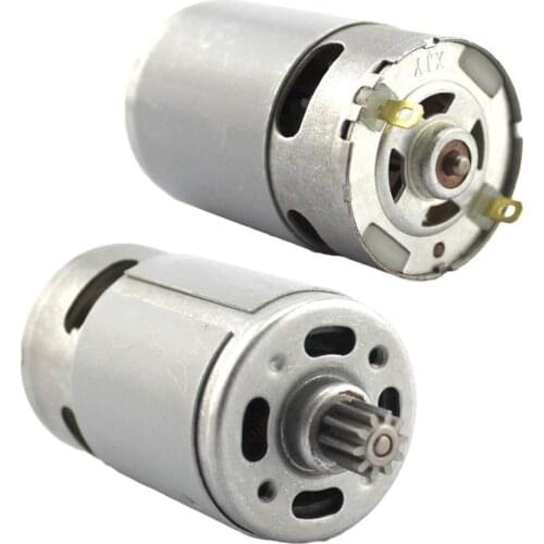 RS550 Motor 9/12Teeth 12V 16.8V 18V 21V 25V Gear 3mmShaft For Cordless Charge Drill Screwdriver preferential price