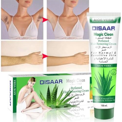Disaar 100ML Aloe Essence Depilatory Cream Whitening Smoothing Moisturizing Thighs Arms Armpits Depilation Beauty Skin Care
