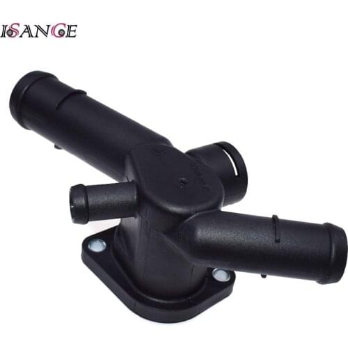 ISANCE Thermostat Housing Coolant Flange Water Radiator 5Way 2.0L 0For VW Golf Jetta 1999 -2006 6A121132 , 06A 121 133D