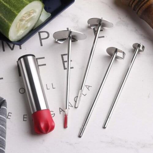 Fruit Corer Fruit Seed Core Remover Vegetable Drill Stainless Steel Fruit And Vegetable Corer Remover Set Kitchen Accessories