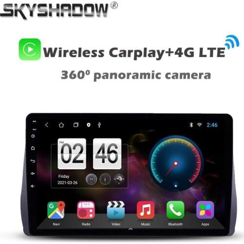 360 Panoramic Camera 6G+128G 8Core Android 10.0 Car DVD Player GPS Map WIFI Bluetooth 5.0 RDS Radio For Toyota Wish 2010 -2018