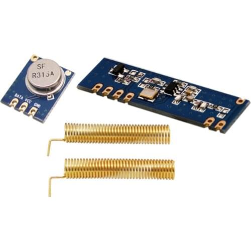 10sets/lot 315MHz | 433MHz ASK Wireless Module kit (RF transmitter STX882+receiver SRX882+copper spring antennas)