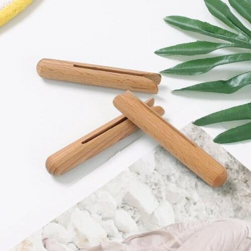 Creative Snack Wooden Sealing Clip Food Tea Milk Powder Seasoning Bag Sealed Clip Food Snack Seal Sealing Bag Closure Clamp