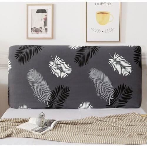 Bed Head Back Cover All-inclusive Thicken Elastic Wide Band 360° Full Protection Soft Comfortable Dustproof Headboard Cover