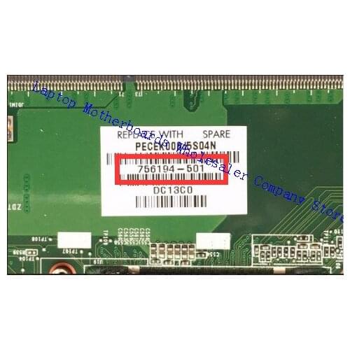 DA0U82MB6D0 For HP 14-N DA0U82MB6D0 Series 756194-001 756194-501 Laptop Motherboard 100% Work Perfect