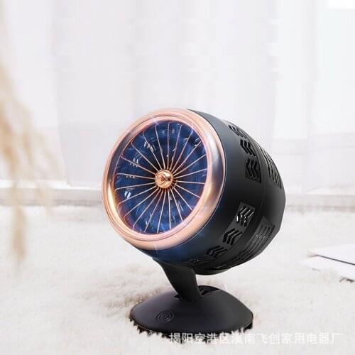 Mini Double-blade Turbo Fan Household USB Charging Creative Air Cooler Office Student Desktop Two Gear Adjustment Mute Fan