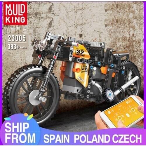 MOULD KING Motorized Car The Fast RC Motorcycle High-Tech car Model Building Blocks Assemble Bricks Kids Toys Christmas Gifts