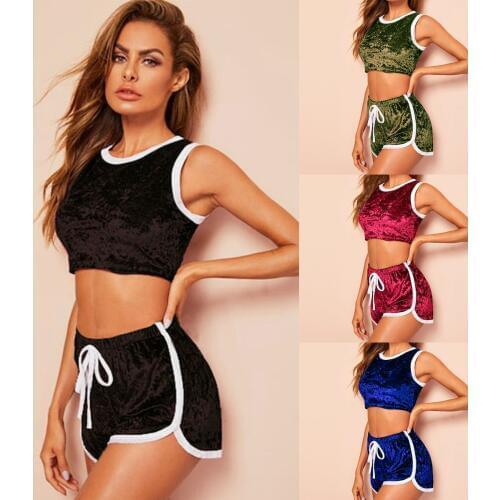 New Fashion Sexy Womens 2 Piece Set Tracksuits Women Ladies Joggers Active Sport Loungewear Size S-XL