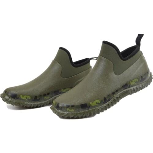 Couples Rainshoes Waterproof Shoes Low-Cut Comfortable Short Rubber Shoes Suitable Pastoral Shoes Golf Shoes Casual Lightweight