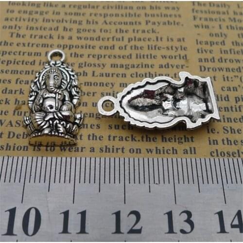 Ganesha Charm Pendants Jewelry Making Finding DIY Bracelet Necklace Earring Accessories Handmade Tools 5pcs
