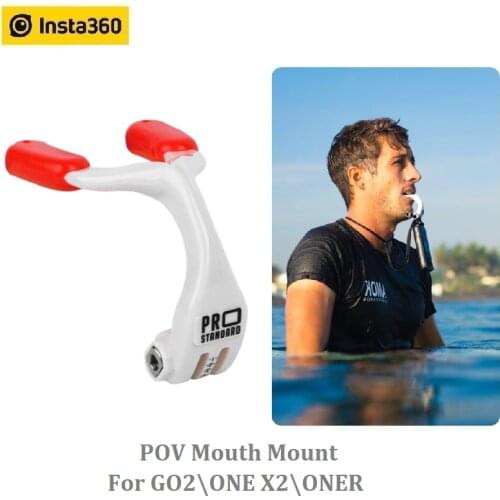 Original Inst360 Surfing POV Mouth Mount For Insta 360 One R One X2 GO 2 Sport Camera accessories
