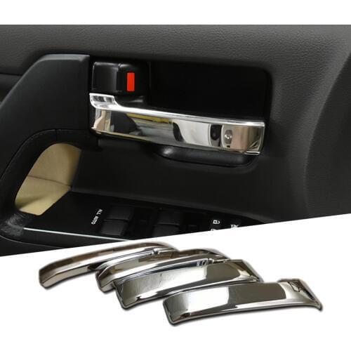 Fit For Toyota Land Cruiser LC200 2016 Chrome Inner Door Handle Cover Trim Car Accessories Decoration Protector Sticker