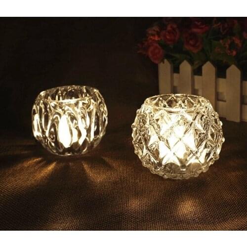 Candle Holder European Crystal Creative Romantic Glass Candlelight Dinner Wedding Birthday Bar Decoration Home Decoration