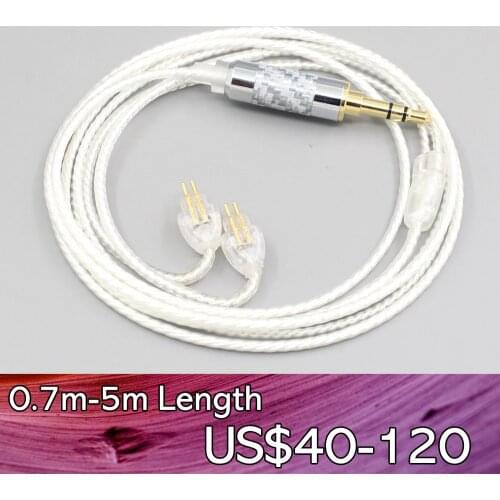 LN007685 Hi-Res Silver Plated 7N OCC Earphone Cable For HiFiMan RE2000 Topology Diaphragm Dynamic Driver