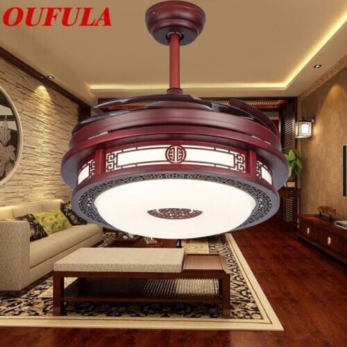 DLMH Ceiling Fan Lights With Remote Control Invisible Fan Blade Fan Lighting Decorative For Home Living Room Bedroom