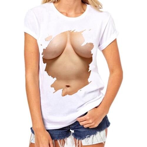 Funny Painting tshirt women 2020 Female clothing Crew Neck korean clothes women Short Sleeve Summer elegent top Free shipping