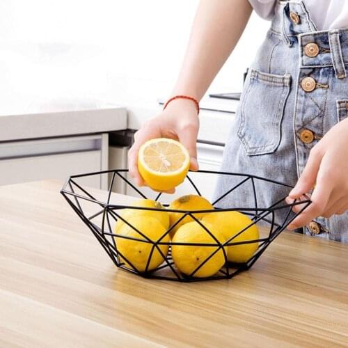 Nordic Iron Net Red Snack Fruit Plate Creative Personality Home Coffee Table Modern Minimalist Living Room Storage Fruit Basket