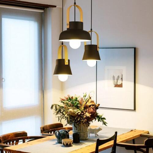 Modern simple restaurant three head chandelier Nordic personal makaron shop bar chandelier dining room dining room lamp